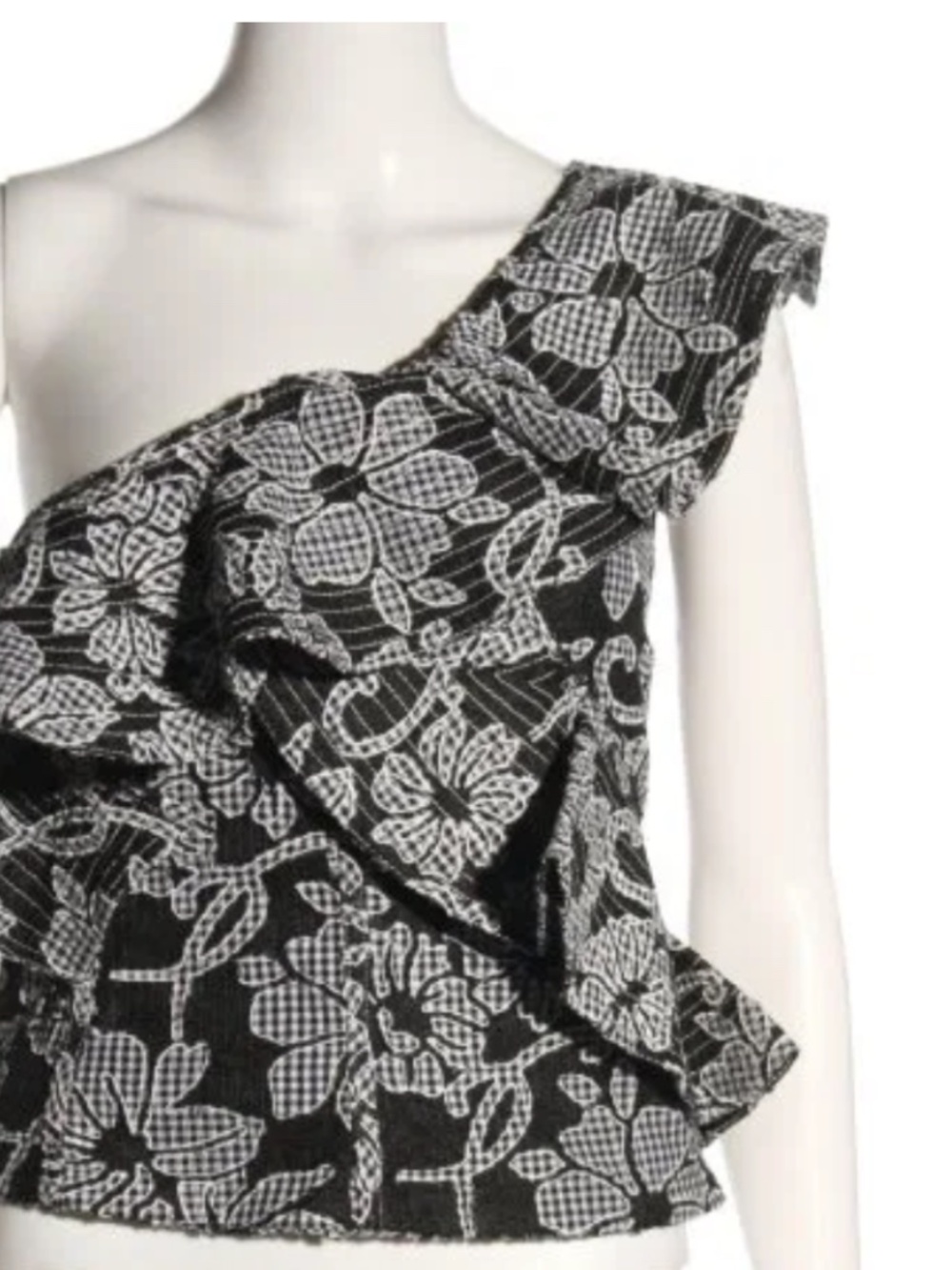 Zara Ruffled Lace Top - Picture 4 of 6